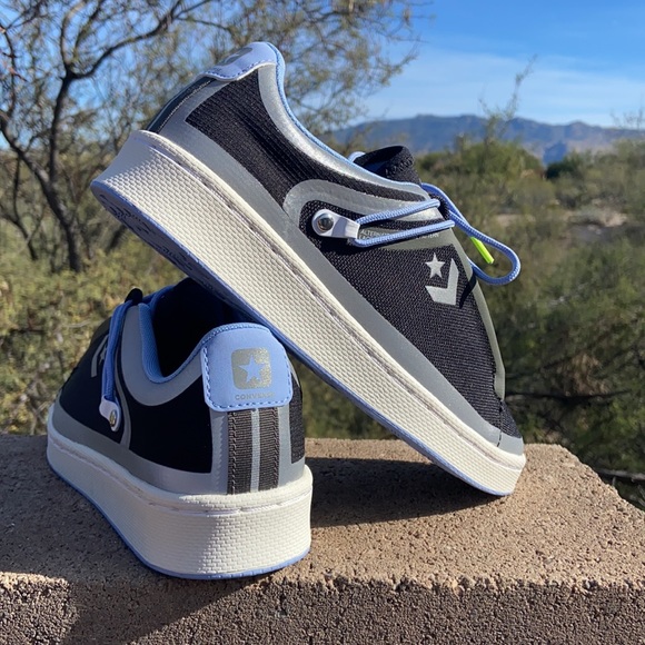 😎 New Reflective Converse Pro Leather OX Low Top Running Sneakers 😎 - Picture 12 of 16